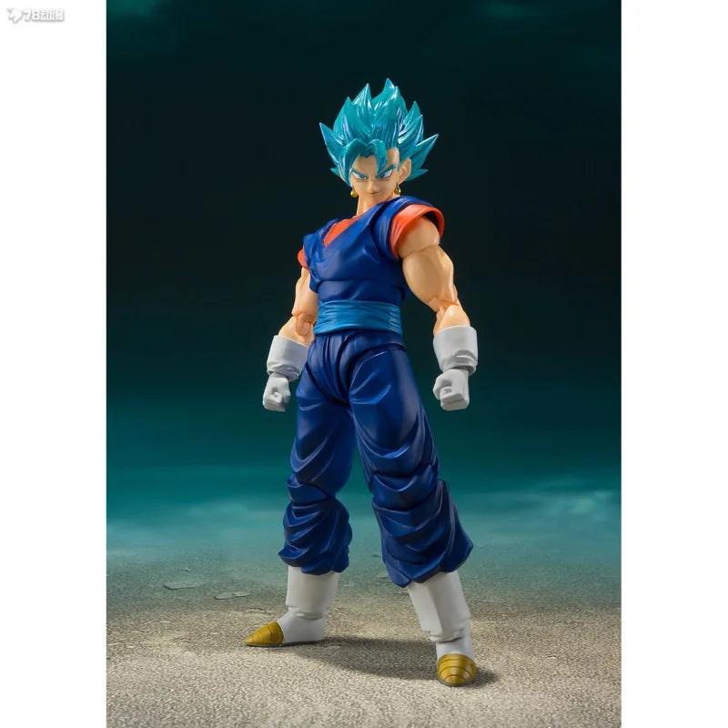 BANDAI Genuine S. H. Figuarts Series Movable Toys Dragon Ball Series Zamas，Super Saiyan Beijit，Capsule Motorcycle Model Movable