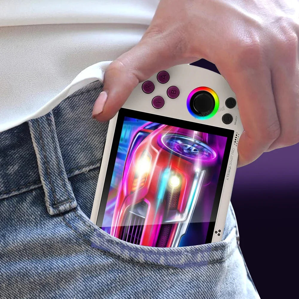 64G 128G 256G Portable Handheld Video Game Console 4.96'' IPS Screen Joystick RGB Lighting Smart Pro Retro Handheld Game Player
