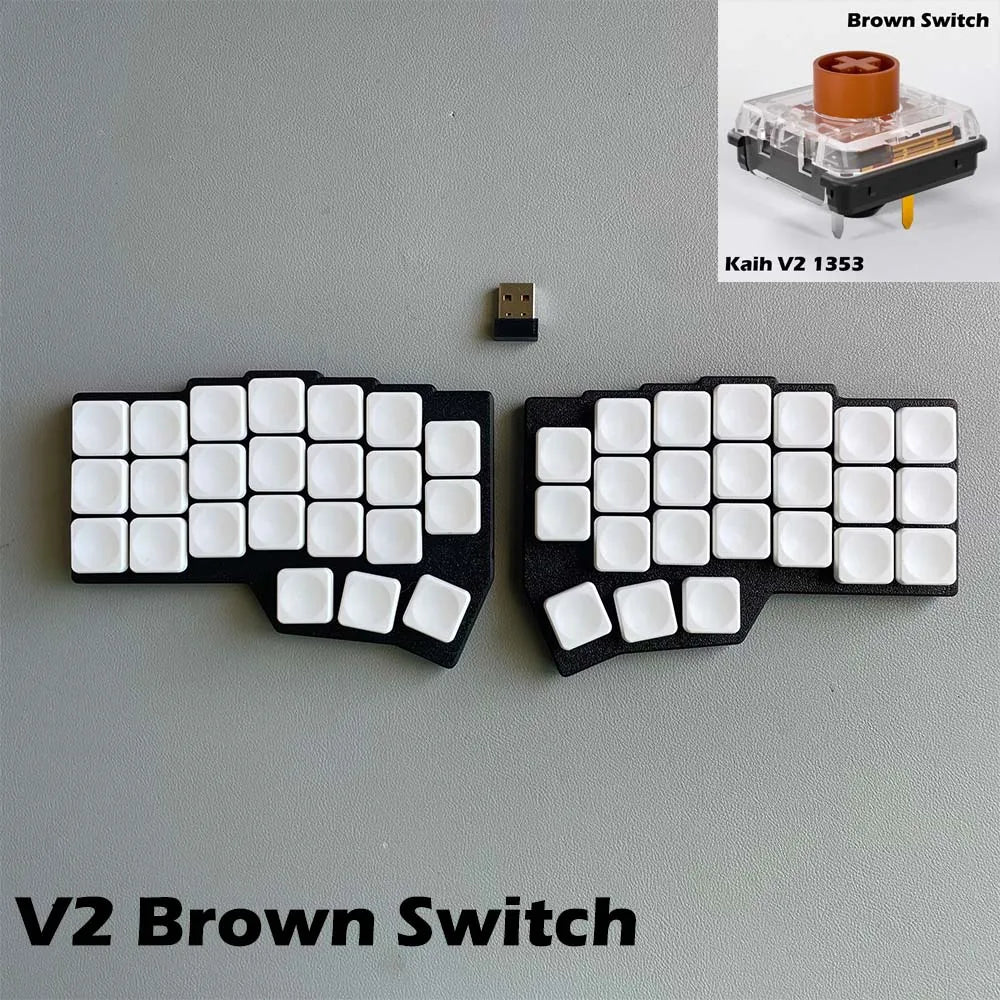 CHOC CORNE V4.1 Low Profile Ultrathin Split Mechanical Keyboard Hot-swap Kaih V1/V2 Switch 2.4G Wireless VIAL Programmable