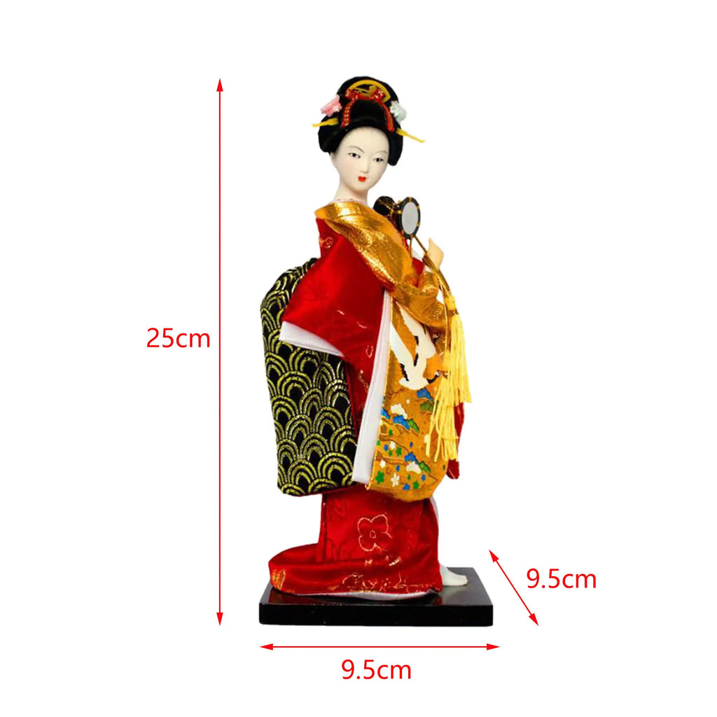 Japanese Geisha Kimono Doll Geisha Figurine Store Cabinet Living Room Decoration Desktop Figurine Ornament