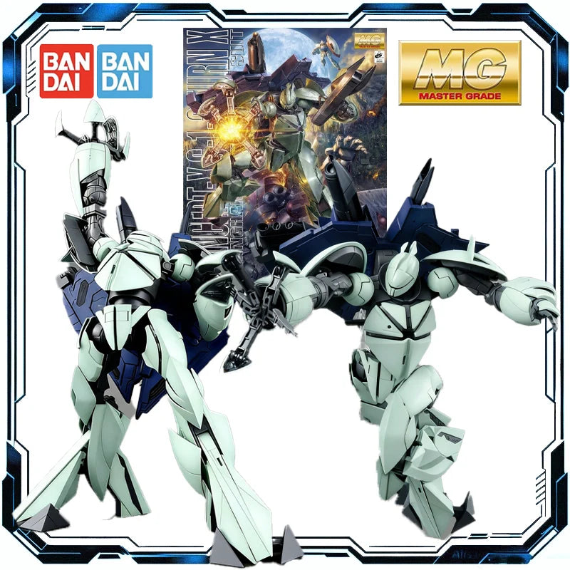 Bandai Original GUNDAM MG1/100 Turn X Gundam Model Kit Action Figure Toys for Boys Girls Kids Gift Collectible Model Ornaments