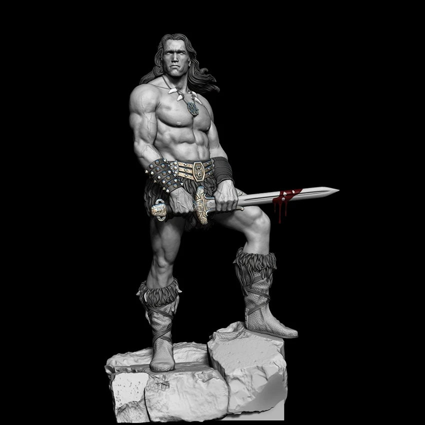 Resin soldier 1/16 120mm   ancient  fantasy WARRIOR STAND soldier  Model Unassambled Unpainted  Figure Building Kit