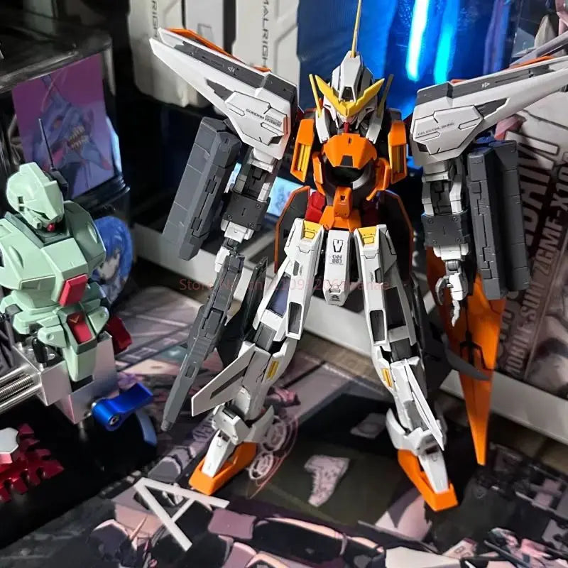 BANDAI  Model MG 1/100 No.212 GUNDAM KYRIOS Assembly Action Figure Model Toys Gifts for Children Foam Box Packaging Original