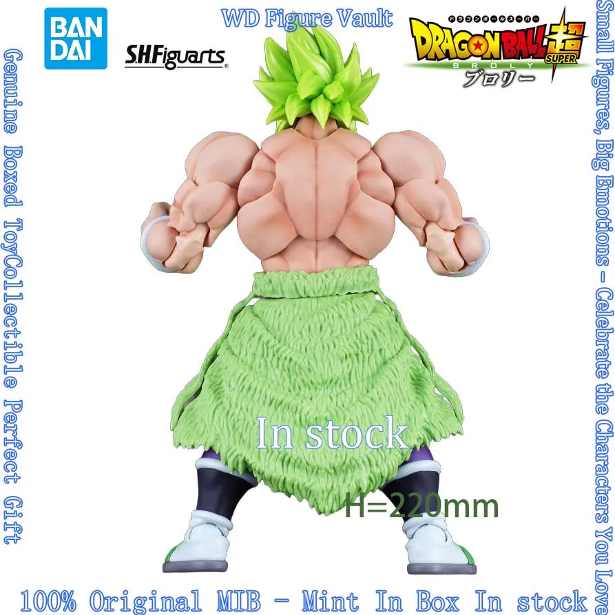 In stock Bandai S.H.Figuarts Super Saiyan Broly Full Power Dragon Ball Super Broly  Figures Anime Model Genuine Boxed Toy Gift