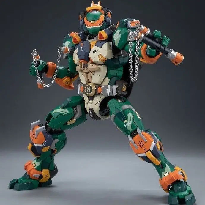 In Stock HEATBOYS Teenage Mutant Ninja Turtle Action Figure Michelangelo Donatello Leonardo Mecha Model Alloy Ninja Turtle Toys