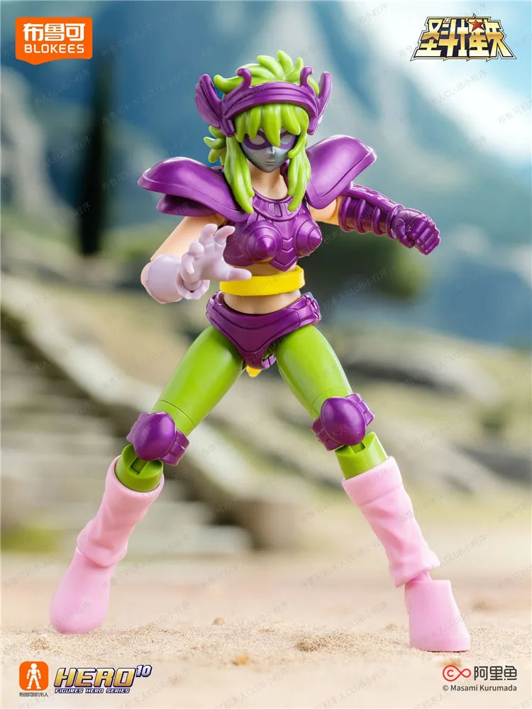 Blokees Saint Seiya Galaxy Version 1-2 Gold Cloth Aiolos Shura Ikki Shun Camus Hoyoga Dohko Milo Shiryu Movable Model Figures