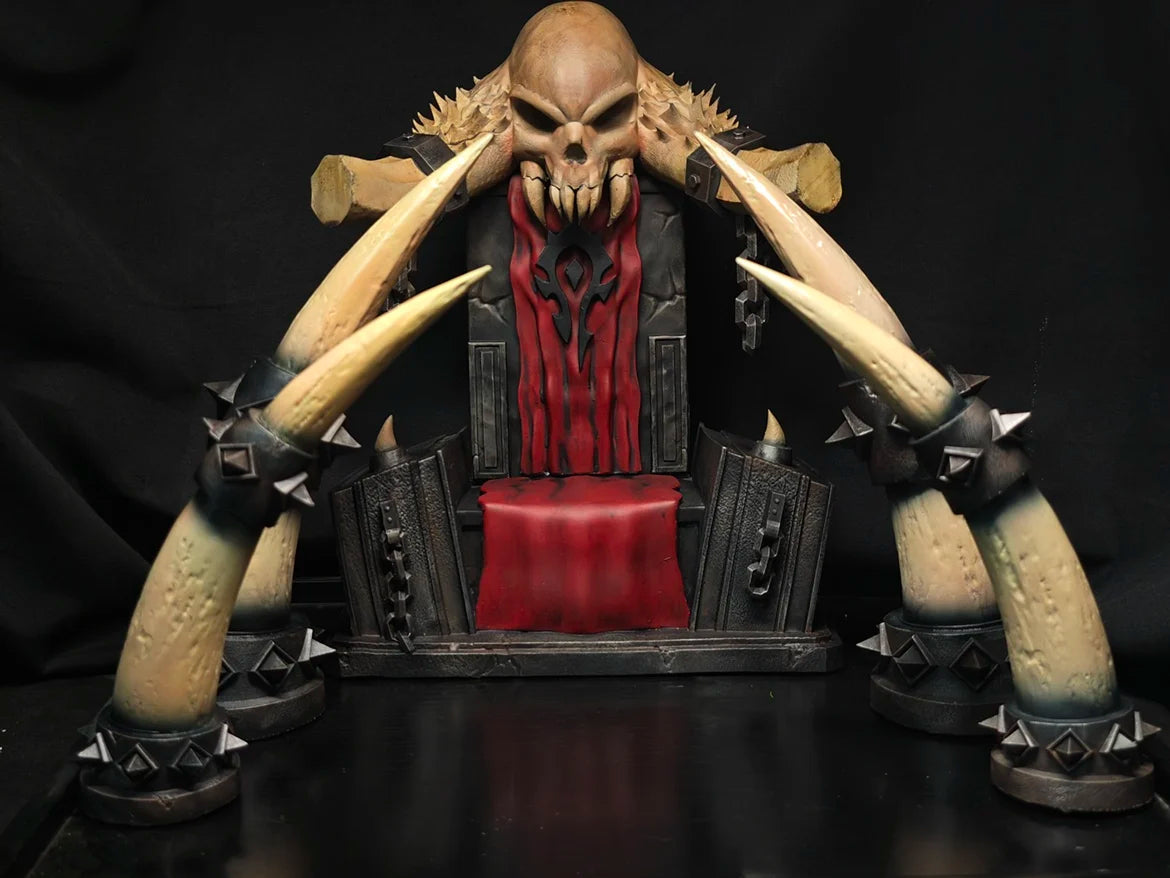 【Auf Lager】Warcraft Modell Horde Thron Figur Statue angepasst an Mithril Orks Nicht-Helden Spielzeug