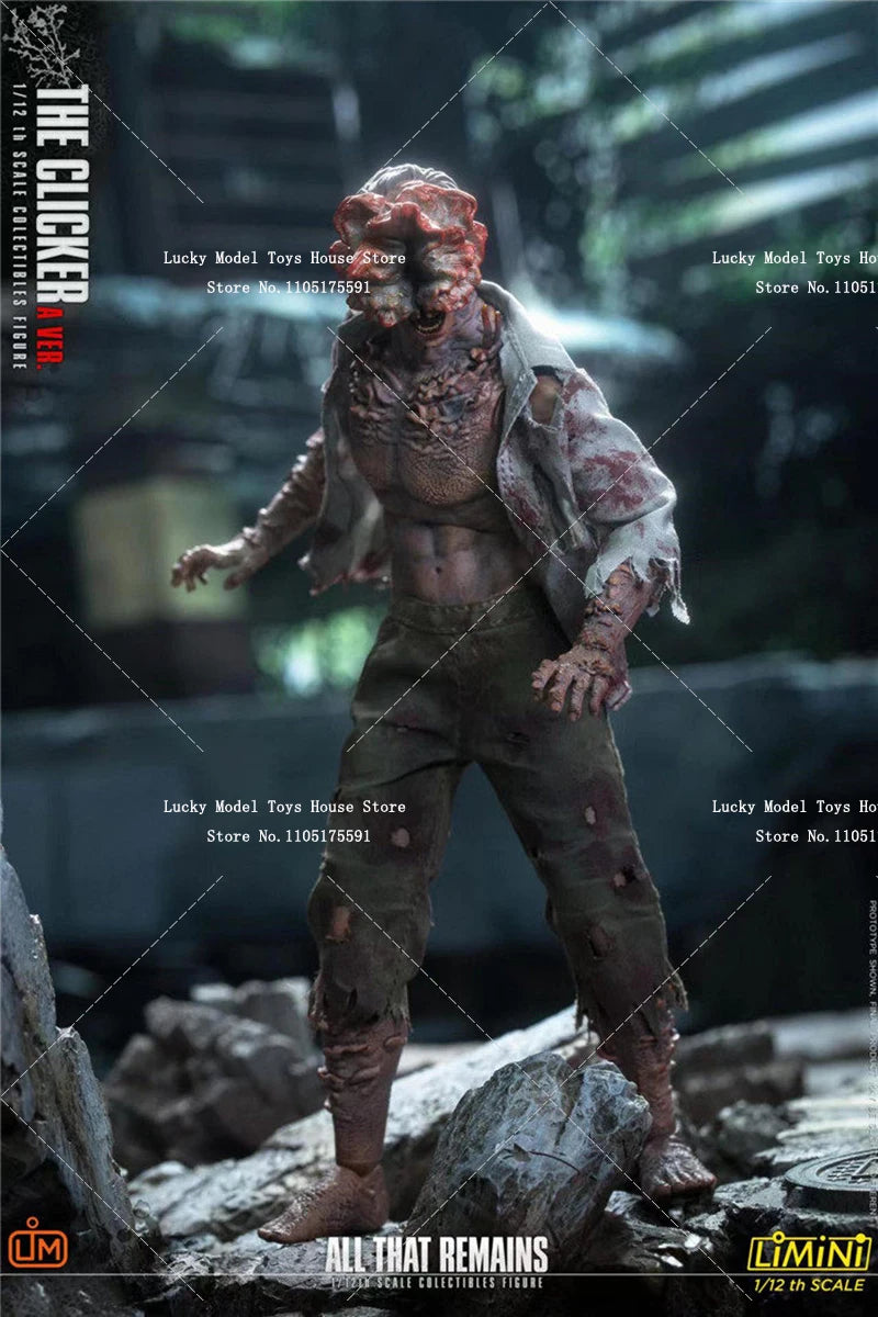 2 Versions LIMTOYS 1/12 The Clicker LMN009 LMN010 Blood Scar Body Action Figure Movie Fans Collectible 6inch Soldier Model
