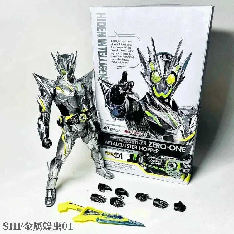 New Bandai Shf Kamen Rider Kabuto Basic Form 10th Anniversary Commemorative Bone Carving Action Figure Boy's Birthday Toy Gift