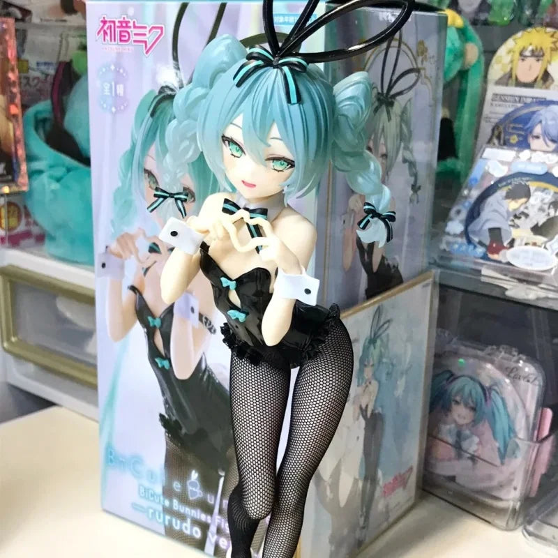 Genuine Anime Figure Hatsune Miku Rabbit Girl Kawaii Model Doll Genuine Action Anime Miku Figure Model Collectible Pendant Toys
