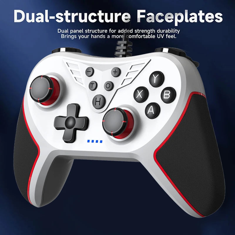 Wired Gaming USB Controller With High-Precision joystick Turbo for /Nintendo Switch/Switch OLED/Switch Lite/ PC/Steam