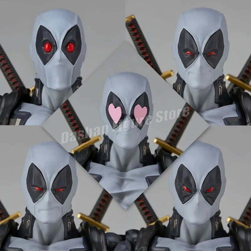 Erstaunliche Yamaguchi 025EX Deadpool 3 Actionfigur PVC-Kollektion 15 cm Revoltech Wade Winston Wilson Bewegliche Figuren Modellspielzeug