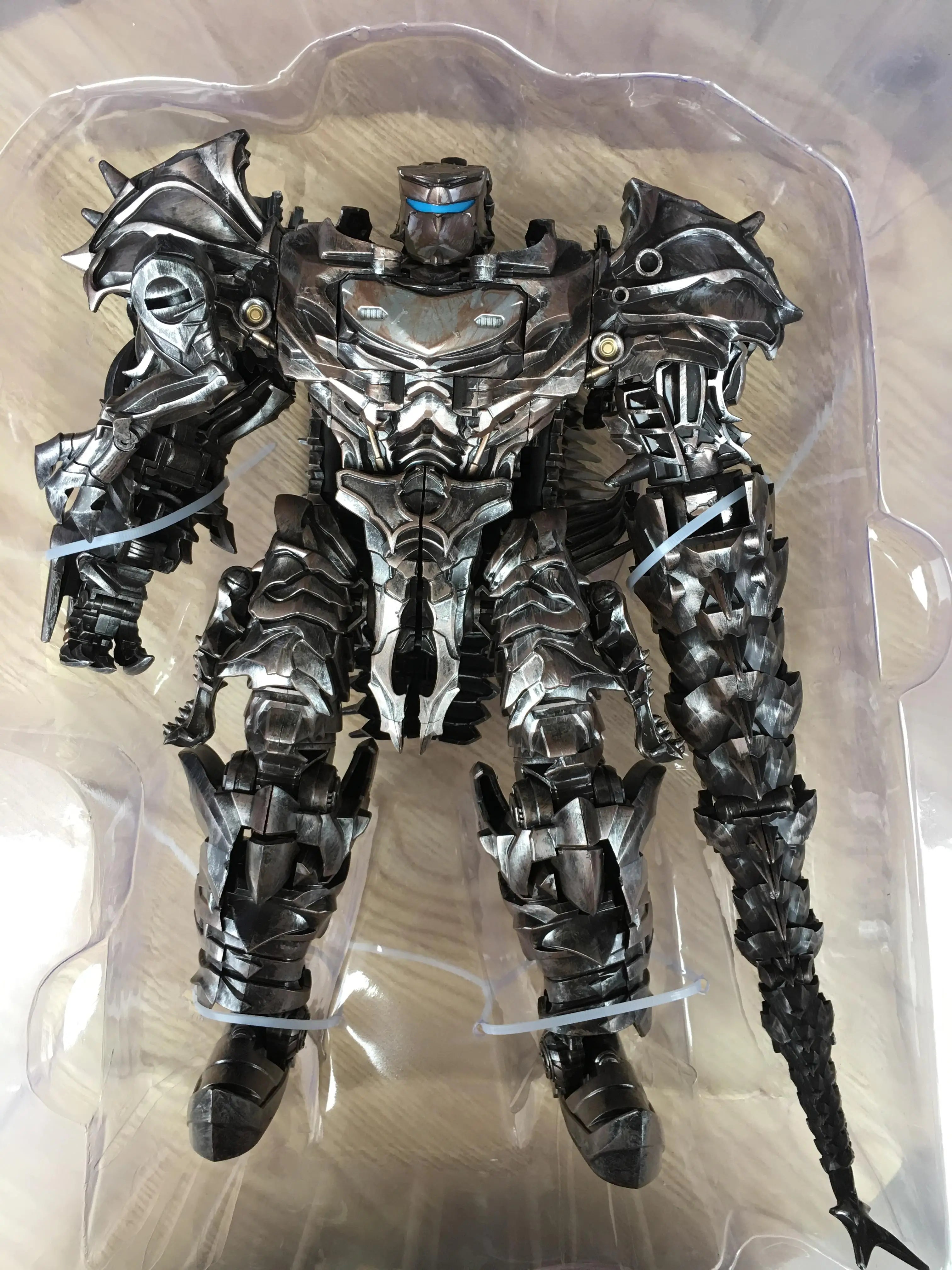 AOYI LS11 AM01 Transformation Toys Action Figure 37cm Scorn Dinobots Ancient Behemoth Dinosaur Collection Robot Model Alloy Toy