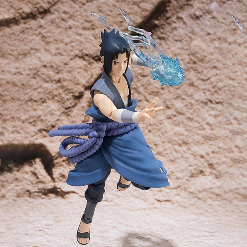 14cm Shf Naruto Shippuden Figures Uchiha Sasuke Action Figure PVC Collectible Ornaments Anime Sasuke Movable Model Toys Gifts