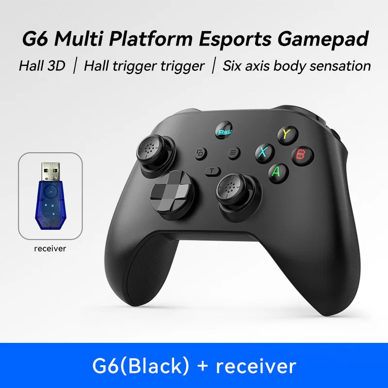 G6 Mobile Game Controller For Switch/IOS/Andriod/PC Support Streaming media/cloud Game Mobile Phone GamePad Hall effect joystick