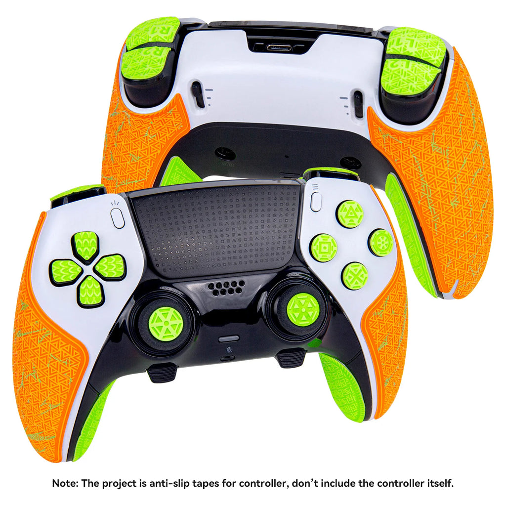 TALONGAMES Controller Grip Tapes Compatible with PS5 DualSense Edge,ELITE Version Color Anti Slip Tape,Multi-Texture Skin Kit