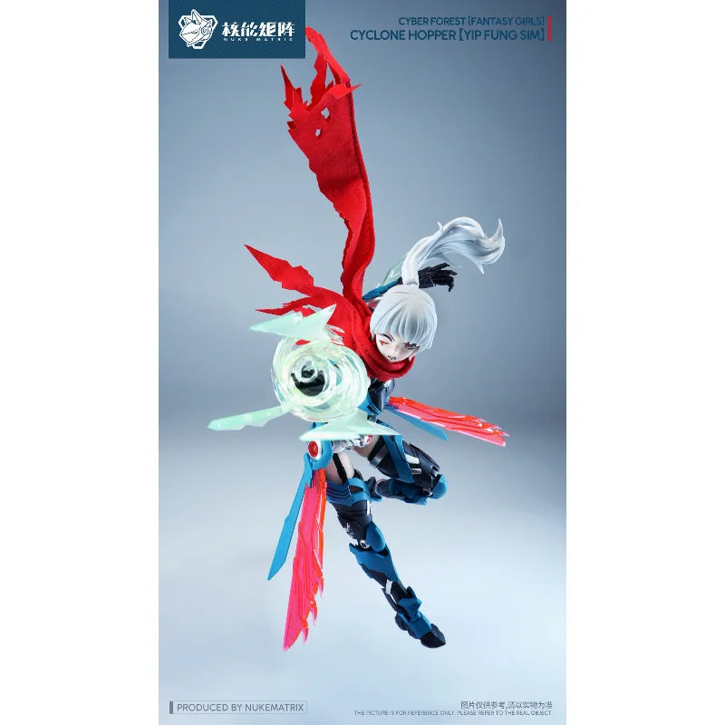 Nuke Matrix Cyber Forest Cyclone Hopper Yip Fung Sim Mecha Girl Assembly Model Kit Anime Action Figure Toy Gift for Kids