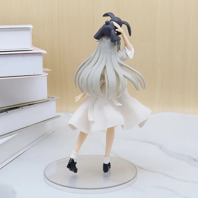 Japanese Anime Yosuga No Sora Anime Figures Kasugano Sora Kawaii Girl White Dress Standing 20cm PVC Collection Model Toys Gifts