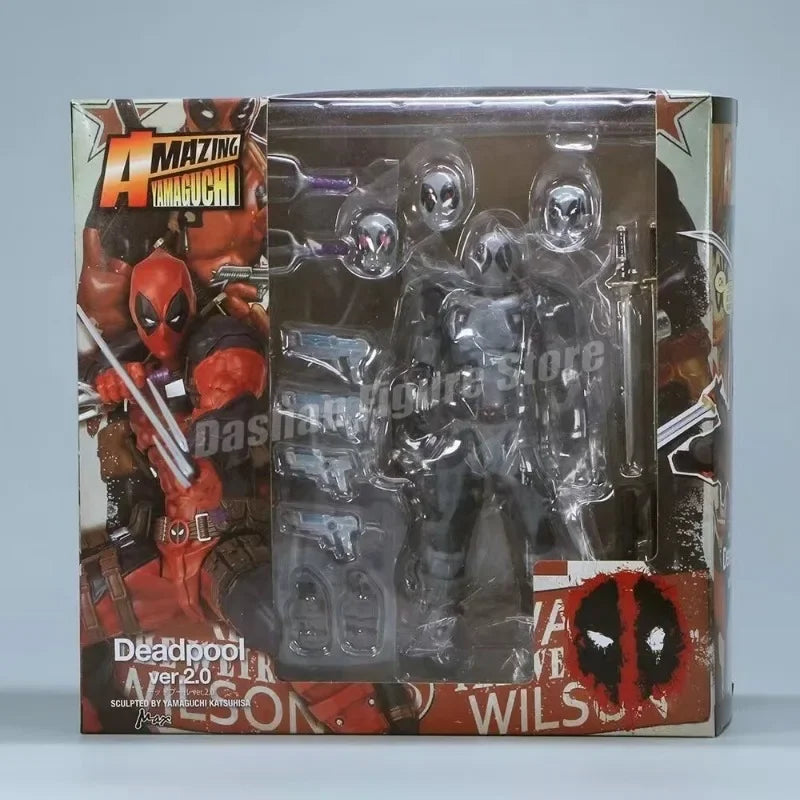 Amazing Yamaguchi Revoltech Agent Venom Action Figure Collection Superhero Eugene Thompson Venom Figurine Model Toys for Gifts