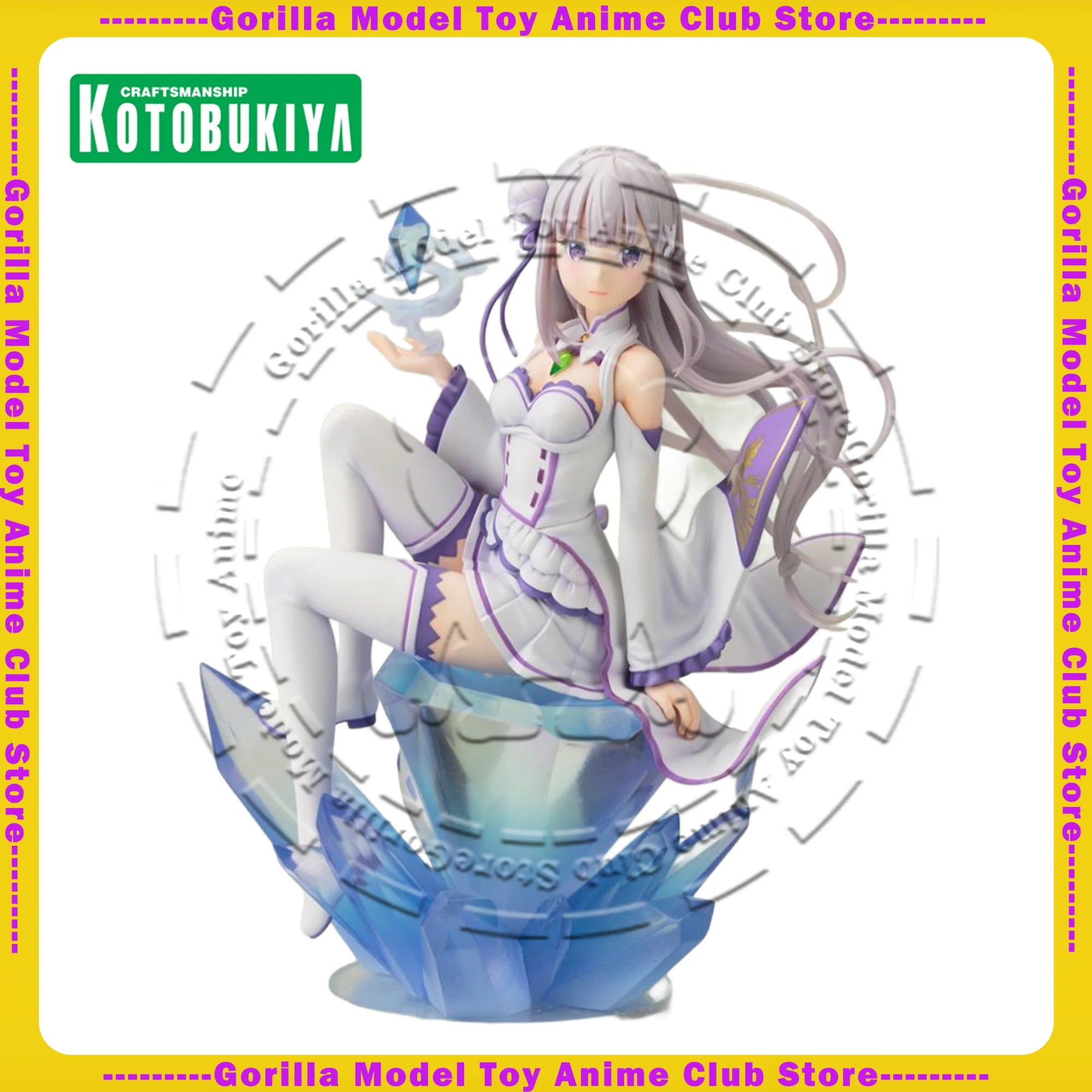 In Stock Original Genuine KOTOBUKIYA Re Zero Emilia Figure 170mm Anime Statue Collectible Model Gift for Fans Ornament