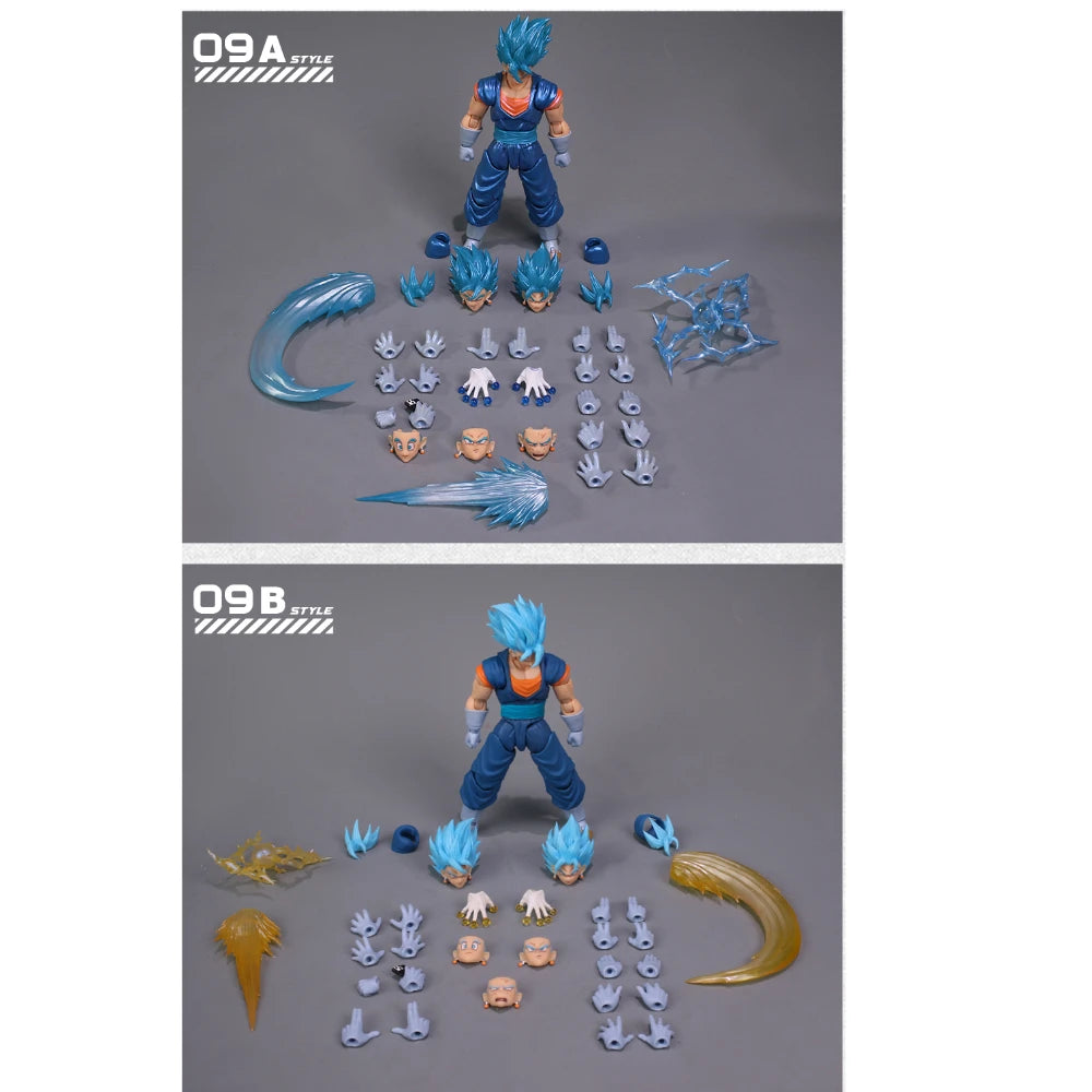 Spot Delivery Repaired version YGMW Studio OCToys Dragon Ball Ultra Blue Beigit 09A  09B NYCC Color Matching Action Figure Toy