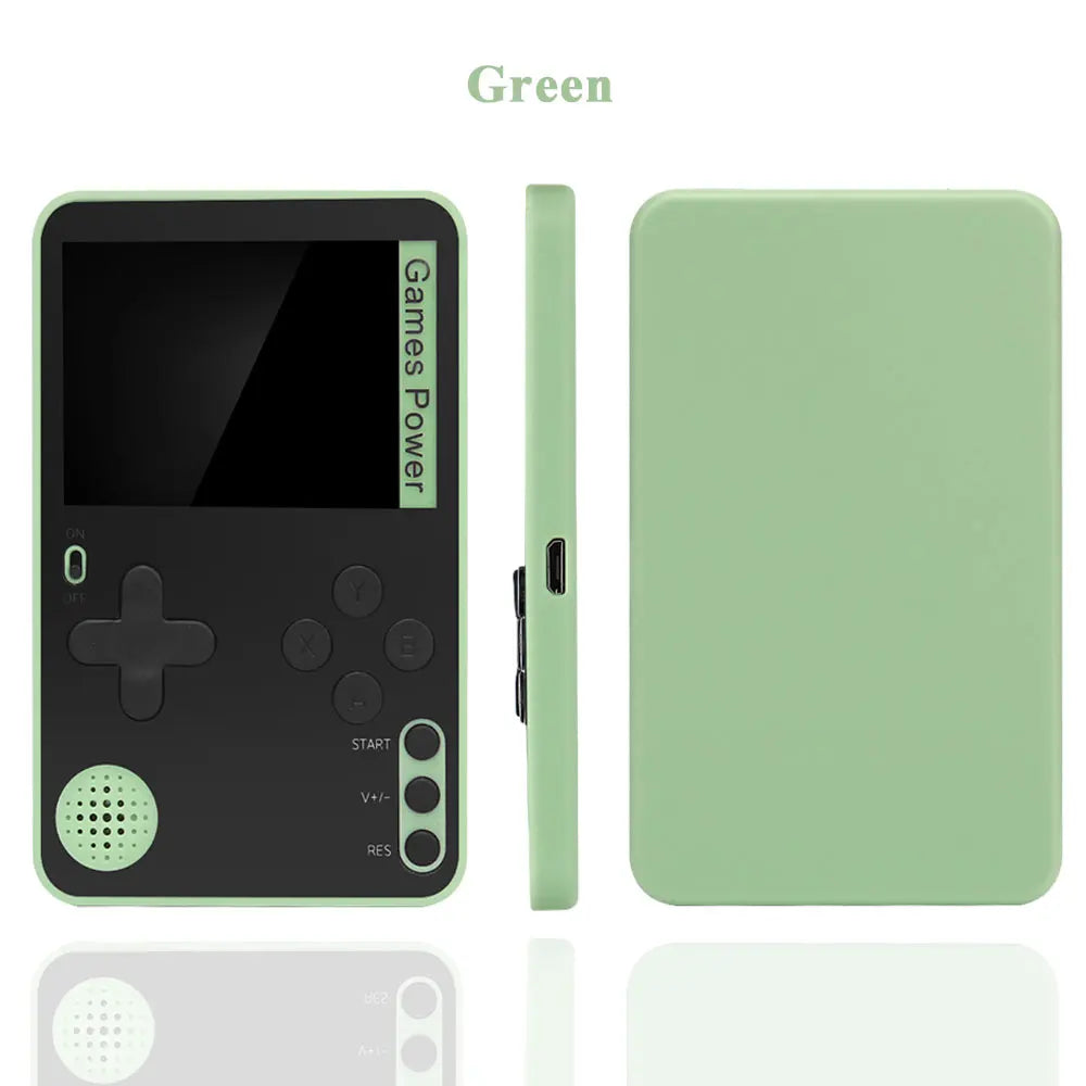 k10 Dünne Handheld-Spielkonsole 2,4 Zoll 500 klassische Spiele für Kinder und Erwachsene Ultra-Retro-Spielmaschine Tragbarer Taschenspiel-Player