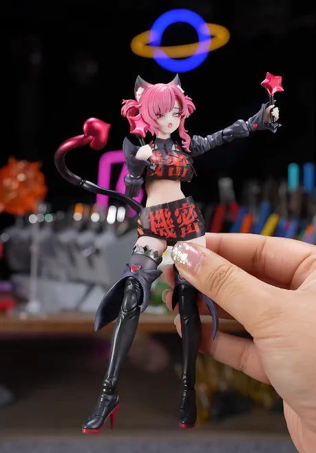 New Original Dimensional Concrete Machine Girl Intern Witch Xingchuan Cat 1/12 Can Be Done By Hand Toy Collection Gift Stock