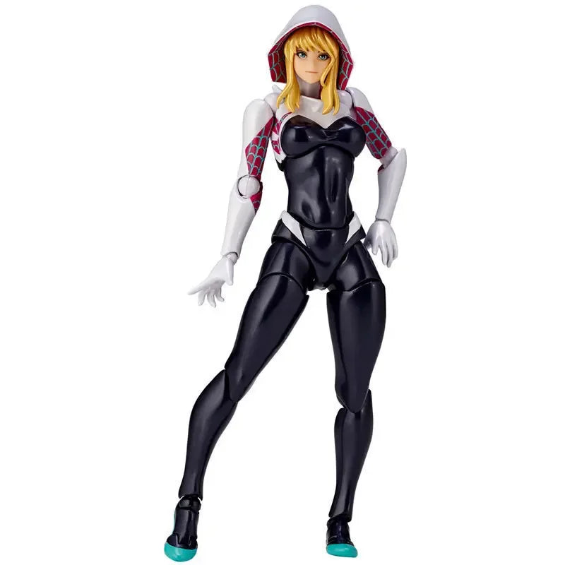 New Anime Comics Hero Woman Spider Man Yamaguchi Style Action Figures Gwen Joint Movable Model Figurines Kids Toys Fans Gift