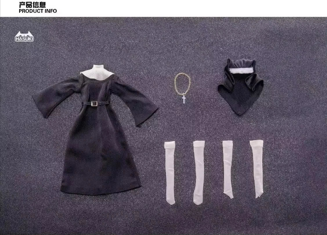 In Stock Hasuki Pocket Art PA009 SP 1/12 Succubus Nun Friede Women Soldier Anime Action Figure Toys Models Collectible PVC Gift