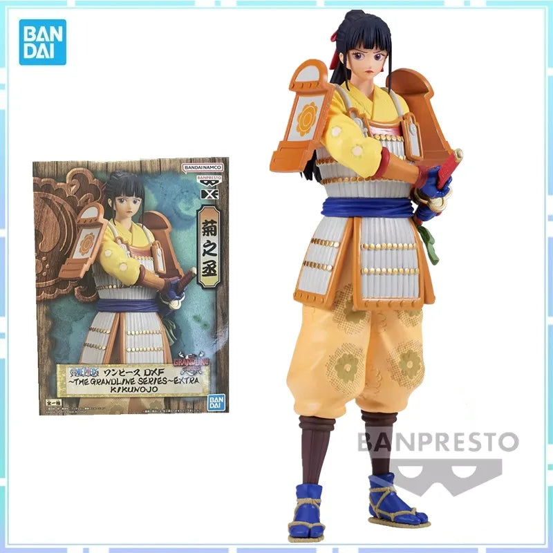 Bandai Original BANPRESTO Anime ONE PIECE Kikunojo Armor DXF Actionfigur Sammlerstück Modell Spielzeug Weihnachts- oder Geburtstagsgeschenk