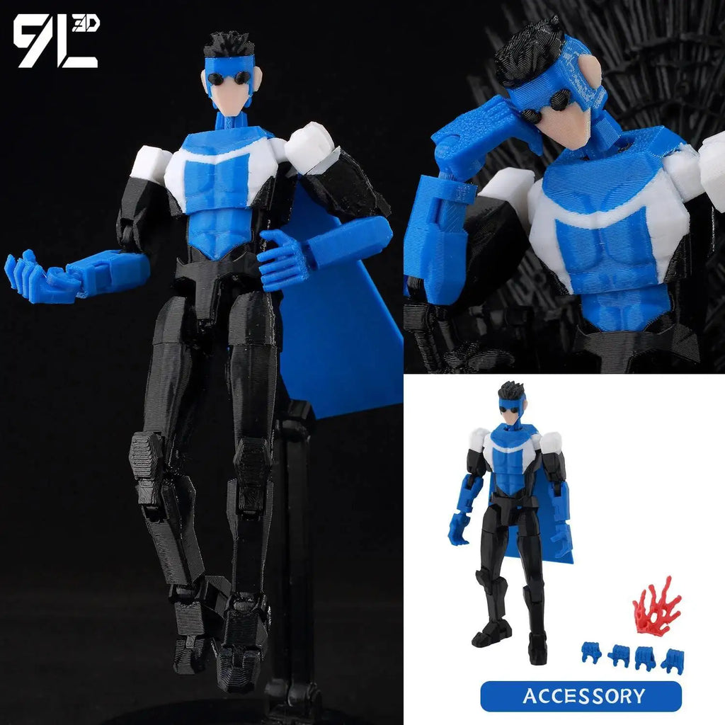 9L3D Superman Invincible Boy Batman Action Figure LUCKY13 Multi-Jointed Poseable T13 Titan13 Hero Model Dummy13 Collectible Toys