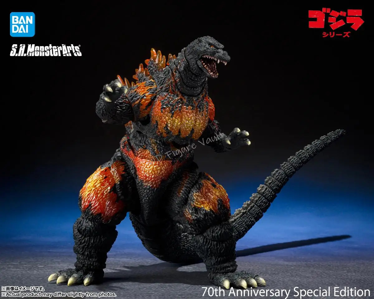Bandai Officially Licensed S.H.MonsterArts Godzilla (1995) 70th Anniversary Special Commemorative Ver Action Toy Figures Monster