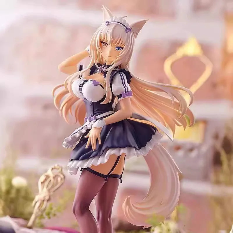 Galgame Nekopara Series Azuki & Coconut & Cinnamon & Maple Cute Girl Maid Figure Toy Collection Decoration Game Peripheral Gifts