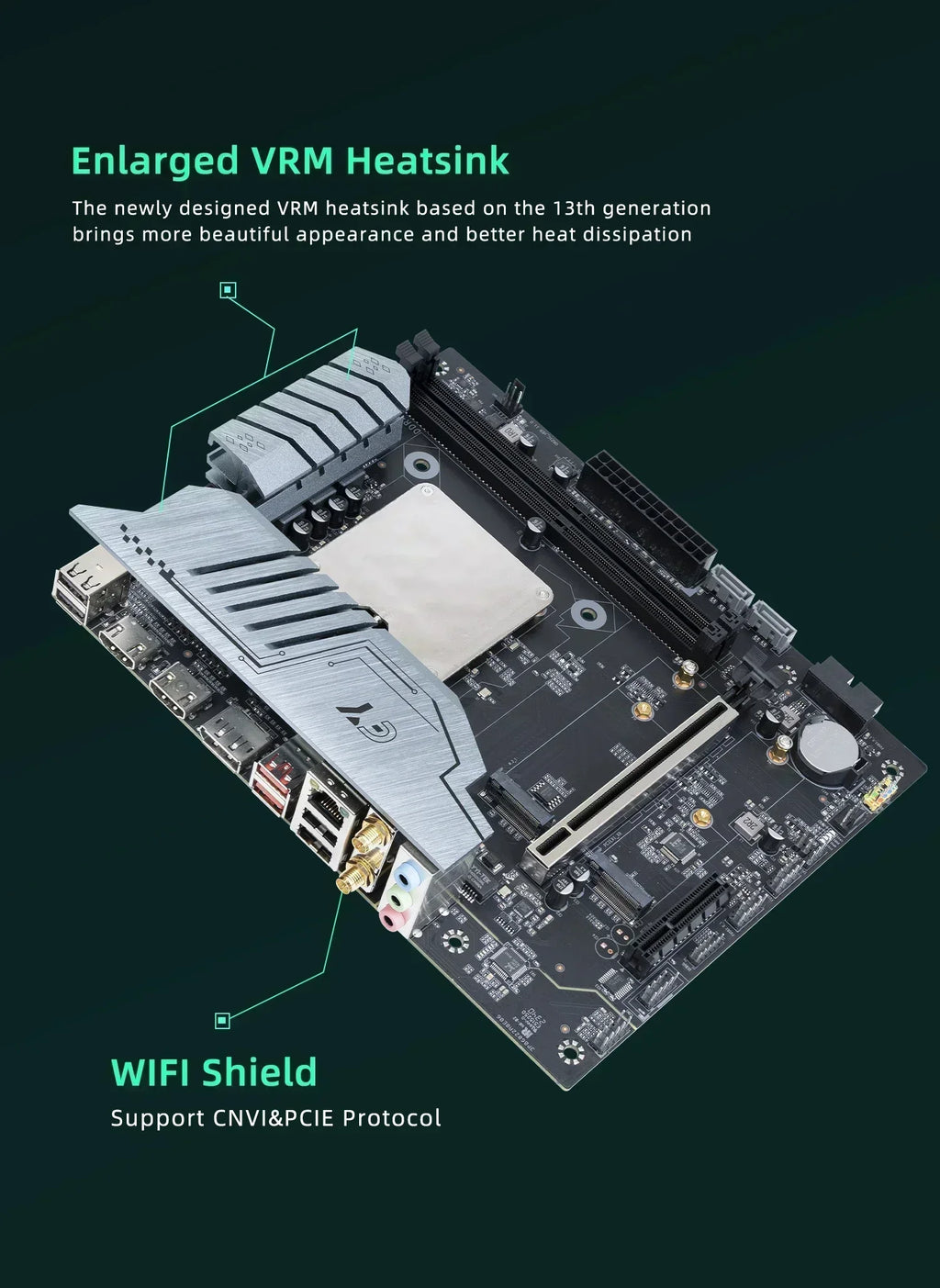 ERYING DIY-Motherboard mit Onboard-Core-CPU-Interpose-Kit i9 13900H i9-13900H DDR4 Gaming-PC Desktop-Computer Montageset