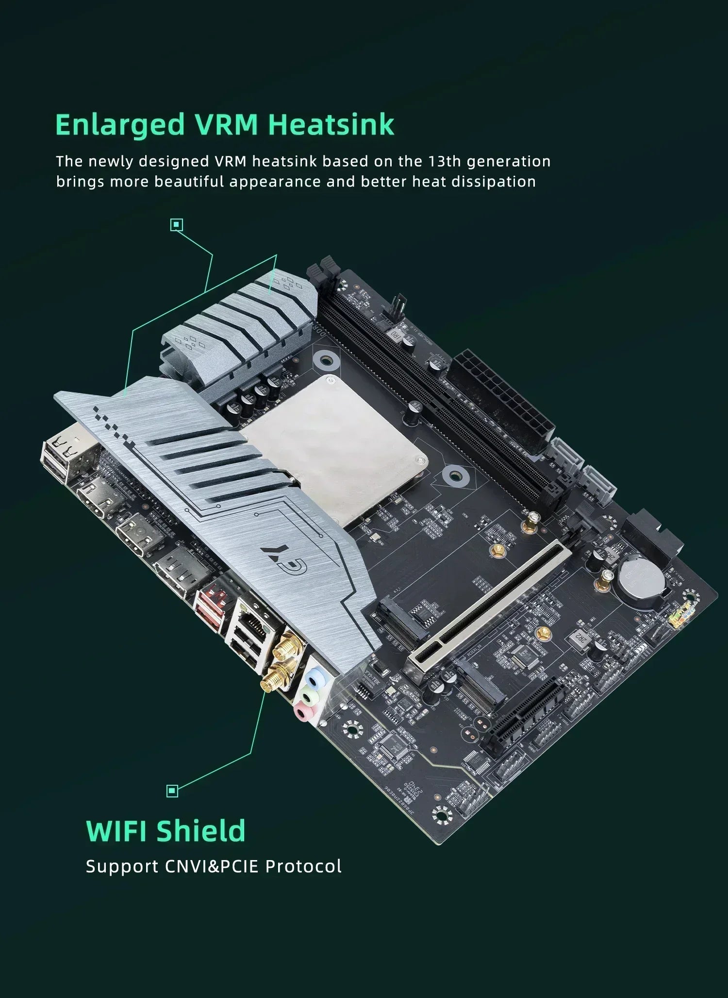 ERYING DIY-Motherboard mit Onboard-Core-CPU-Interpose-Kit i9 13900H i9-13900H DDR4 Gaming-PC Desktop-Computer Montageset