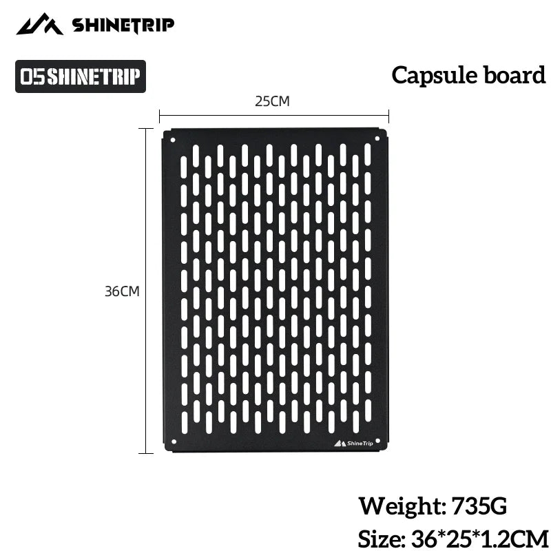 ShineTrip 05 Series IGT Tischplatte Frei kombinierbarer Tischteller Klapptisch taktisches Zubehör Camping BBQ Tische Bretter
