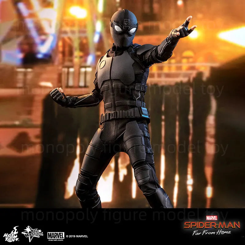 In Stock HotToys HT Spider-Man Stealth Suit Version Ordinary Deluxe 1:6 Doll Figure Toy Ornament