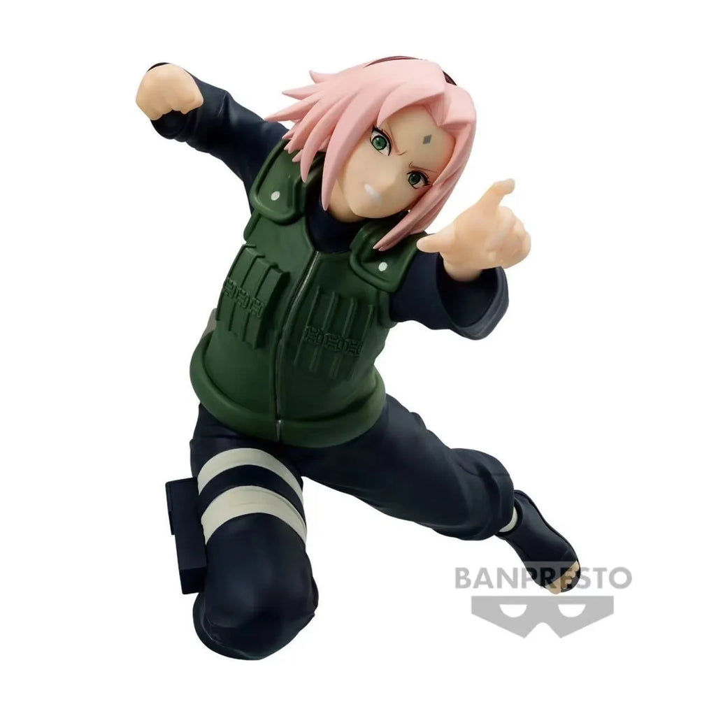 Original Bandai Shfiguarts Naruto VIBRATION STARS Sakura Edition Actionfigur, Anime-Modell, Spielzeug, Dekoration, Geschenk, 14 cm