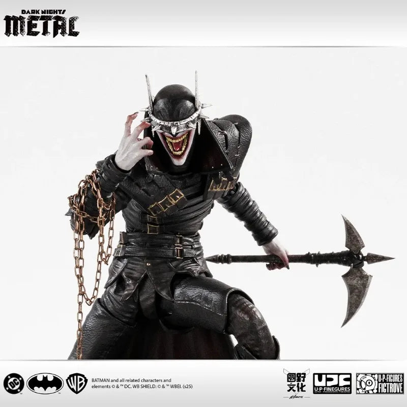 U-P-Finegures Batman Dark Nights: Metal The Batman Who Laughs DCC Model Action Figure Trendy Toys Doll Gift Hobby Collectible