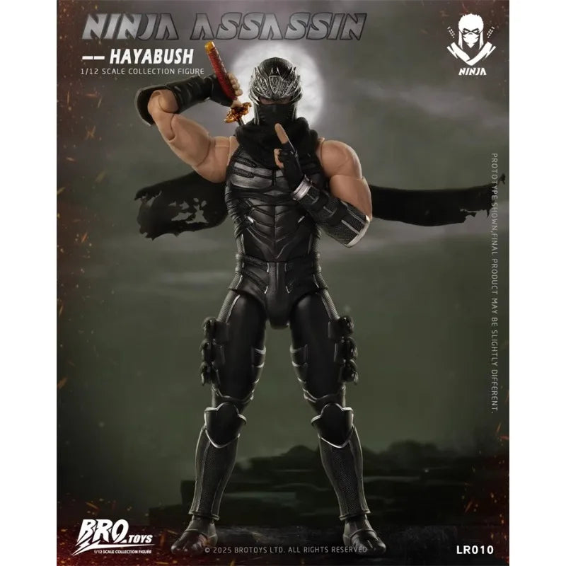 BROTOYS Original 1/12 LR010 Ninja Assassin Hayabusa Ninja Dragon Sword Legend 6-inch Japanese Action Game Movable Doll Model Toy