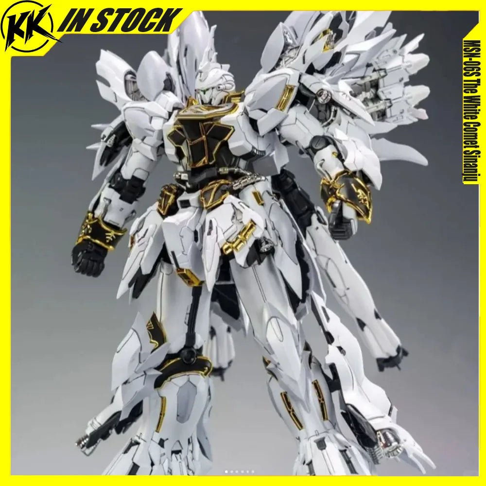 NEW Comet Technology 1/100 MSN-06S The White Comet Sinanju Assembling Model Kits Action Figurine Collection Plastic Toys Gifts