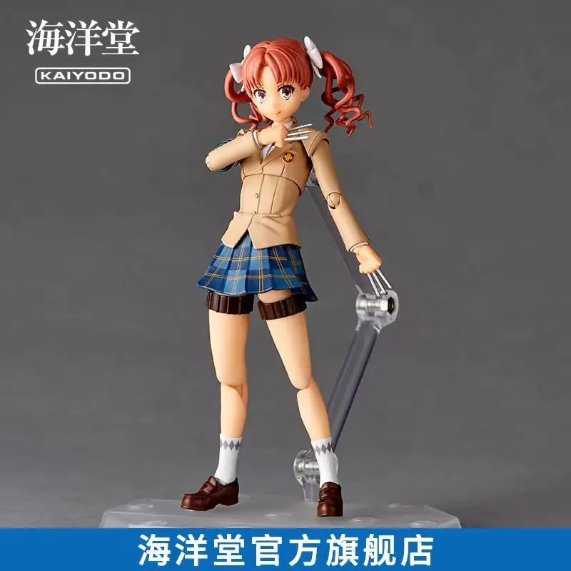 Kaiyodo Shokuhou Misaki Misaka Mikoto Shirai Kuroko Model Toys Revoltech AMAZING YAMAGUCHI To Aru Kagaku no Railgun In Stock