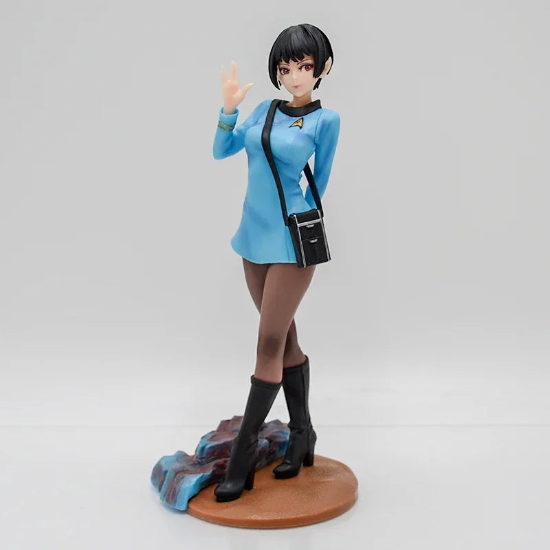 Star Trek Bishoujo Medical 21cm Officer Anime Girl Figure Command/Vulcan Science Officer Action Figure Collection Model Doll Toy