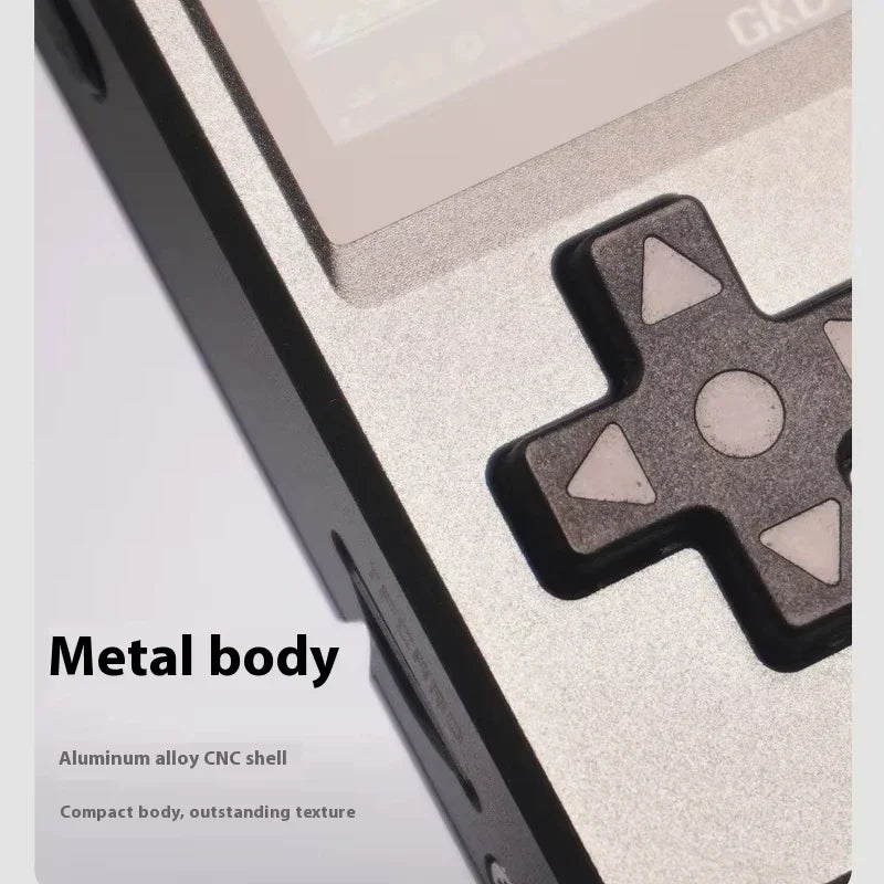 5000+ Spiele 2025 GKD Pixel 2 Handheld-Spielkonsole aus Metall, 2,4 Zoll IPS, 640 x 480, Retro, PSP, PSone, 64 GB, CNC, tragbar, Geburtstagsgeschenk