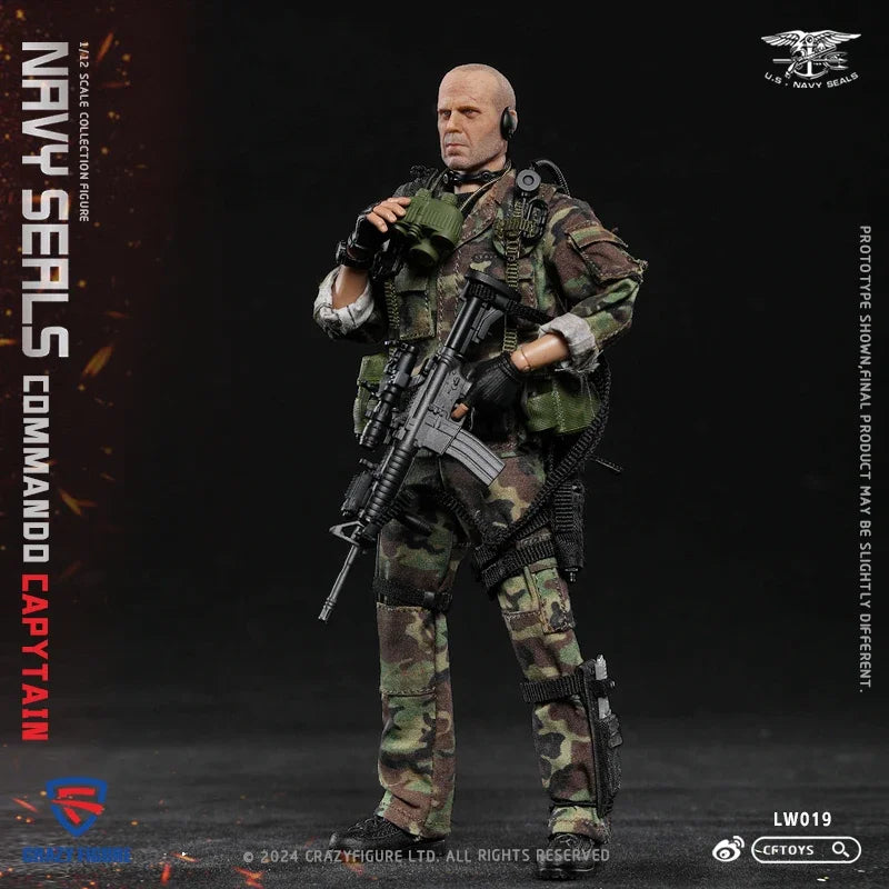 New In Stock CFTOYS 1/12 Seal Special Forces Assault Team LW019/LW020 6inch Full Set Action Figure Model Toys Collection Gifts