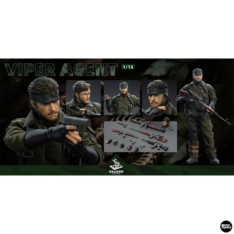 Pre-Order KRAKEN Metal Gear Solid Venom Snake 1/12 Scale Action Figure Anime Model Toy Doll Gift Hobby Collectible