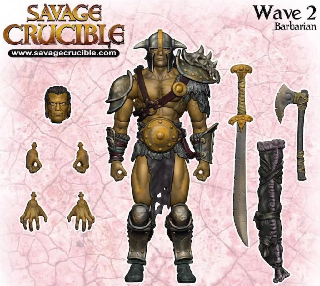 Hot In Stock Hs Studio 1/12 Scale Male Soldier Barbarian Series Savage Furnace 2 Waves Full Set Model 6 Inch Action Figure Gifts