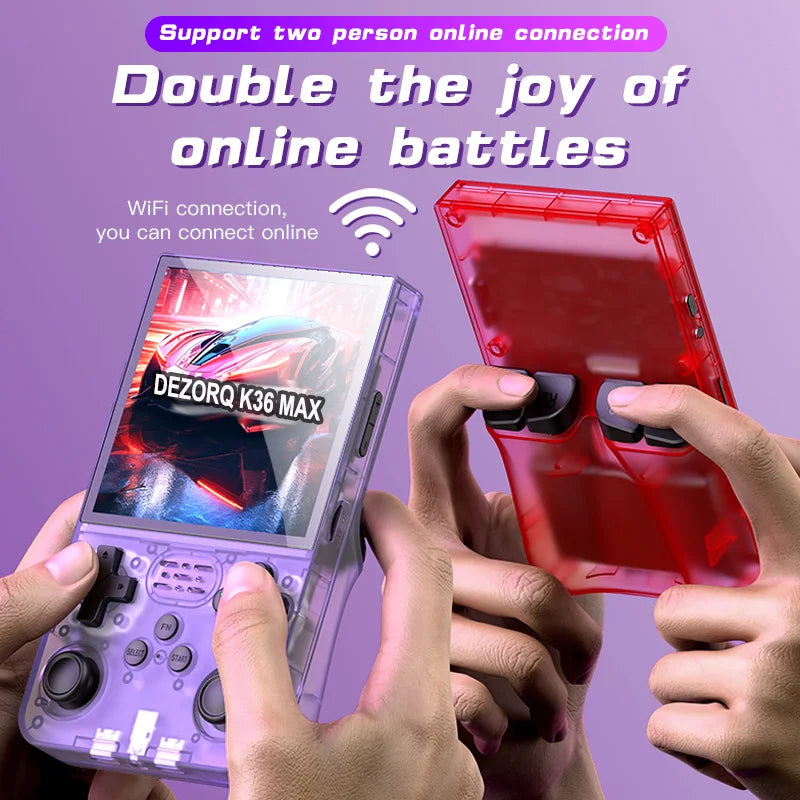 Portable Retro Handheld Game Console 4-Inch IPS Screen K36 Max Video Gaming Player Linux System Built in 10000+ Games for PSP