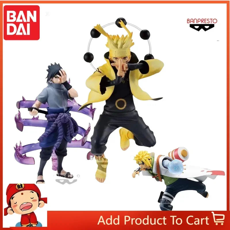 Original Bandai Optical Factory Figures Naruto Shippuden Six Paths  Namikaze Minato Uchiha Sasuke Suzuo Character Model Toy