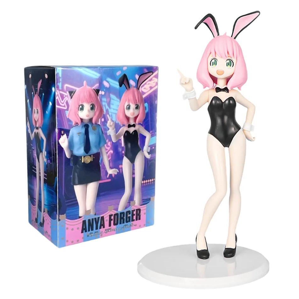 19см Шпионска × Семейна екшън фигурка Полицейска униформа Аня Косплей кукла Аниме Сладко момиче кукла PVC модел играчка настолна декорация подарък